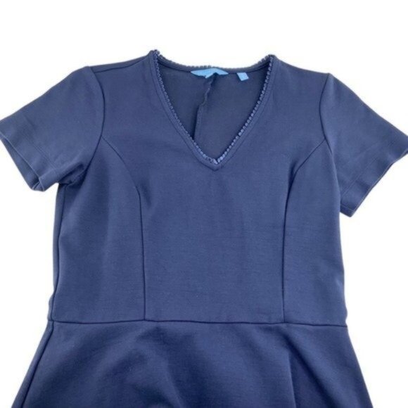 Draper James Blue Fit and Flare Dress - Picture 3 of 5